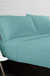 Ella Jayne Soft Heather Jersey Knit 4-piece Sheet Set - Queen Bedding In Green