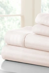 Ienjoy Home Full Hotel Collection Premium Ultra Soft 4-piece Stripe Bed Sheet Set In Ivory