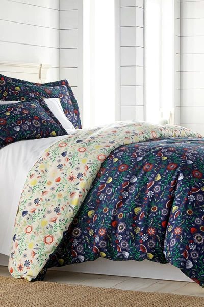 Southshore Fine Linens King/california King Luxury Premium Boho Collection Duvet Cover Set In Blue