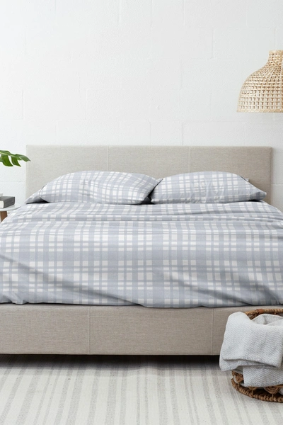 Ienjoy Home Home Collection Premium Woven 4-piece Flannel Bed Sheet Set In Light Blue