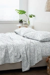 Ienjoy Home Home Spun Home Collection Premium Ultra Soft Violets Pattern 4-piece Bed Sheets Set In Light Blue