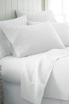 Ienjoy Home Home Spun Microfiber Bed Sheet Set In White