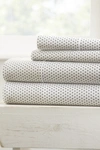 Ienjoy Home Home Spun Premium Ultra Soft 4-piece Stippled Pattern California King Bed Sheet Set In Gray