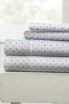 Ienjoy Home Our Elegant Lily Pattern 3-piece Sheet Set In Navy