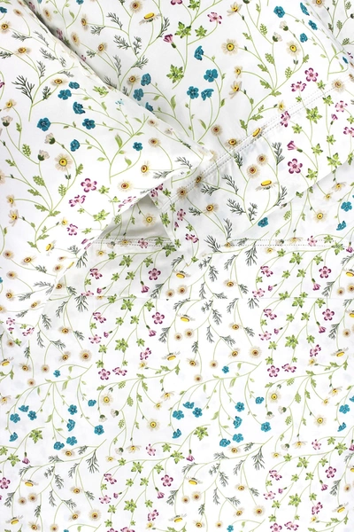 Melange Home Queen 400 Thread Count Cotton Wildflower Sheet 4-piece Set In Multi