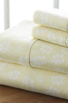 Ienjoy Home Home Spun Premium Ultra Soft Wheat Pattern 4-piece Full Bed Sheet Set In Ivory