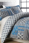 Southshore Fine Linens Premium Oversized Duvet 3-piece Set In Global Patchwork Blue