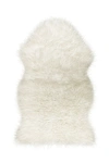 Luxe Faux Fur Gordon Rug In Off White