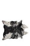 Luxe Edinburgh Black/white Faux Hide Rug