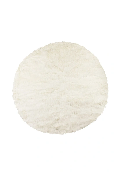 Luxe Arlington Circular 6 Faux Fur Rug