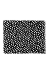 Deny Designs Elisabeth Fredriksson Little Hearts On Black Woven Throw Blanket In Multi