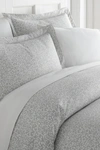 Ienjoy Home Home Spun Home Spun Premium Ultra Soft 2-piece Vine Trellis Print Duvet Cover Twin Set In Gray