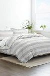 Ienjoy Home Home Collection Premium Down Alternative Distressed Stripe Reversible Comforter Set In Light Blue