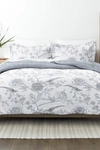 Ienjoy Home Home Collection Premium Down Alternative Molly Botanicals Reversible Comforter Set In Light Blue