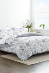 Ienjoy Home Home Collection Premium Down Alternative Molly Botanicals Reversible Comforter Set In Light Blue