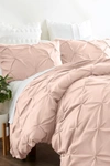 Ienjoy Home Home Spun Home Collection Premium Ultra Soft 2-piece Pinch Pleat Duvet Cover Set In Blush