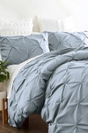 Ienjoy Home Home Collection Premium Ultra Soft 3-piece Pinch Pleat Duvet Cover Set In Light Blue