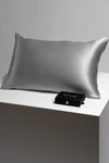 Blissy Mulberry Silk King Pillowcase In Silver