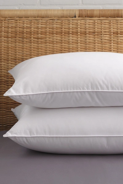 Allied Home Pure Shield King Dust Mite/bed Bug Resistant Gel Fiber Pillow Set Of 2 In White