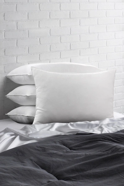 Ella Jayne Cotton Blend Superior Down-like Soft Stomach Sleeper Queen Pillow In White