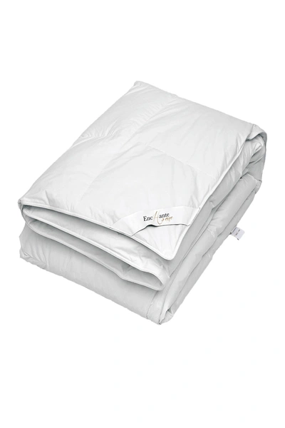 Enchante Home Luxury European Down & Feather King Size Comforter In White