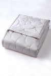 Climarest Allied Home Nikki Chu Twin Velvet/satin Reversible Blanket In Pewter