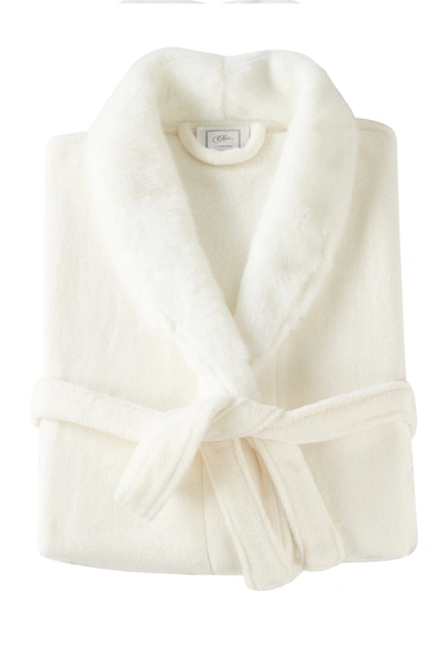 Chic Home Bedding Rolo Faux Fur Trim Robe In Beige