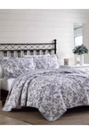 LAURA ASHLEY DELILA MEDIUM PURPLE FULL/QUEEN QUILT SET,883893688445