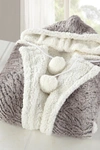 CHIC HOME BEDDING USON FAUX SHEARLING LINED SNUGGLE HOODIE,618194766611