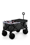 Picnic Time Adventure Wagon Elite All-terrain Portable Utility Wagon In Dark Grey