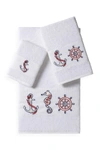 LINUM HOME EASTON 3-PIECE EMBELLISHED TOWEL SET,190733124859