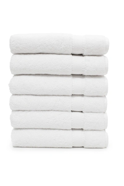 Linum Home Sinemis Terry 6-piece Hand Towel Set In White