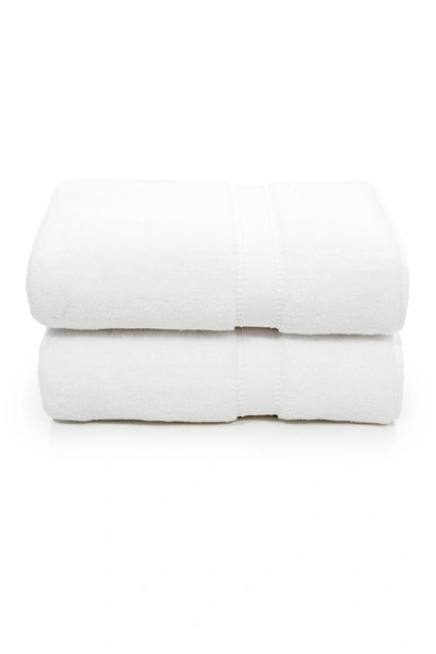 Linum Home Sinemis Terry Bath Towels In White