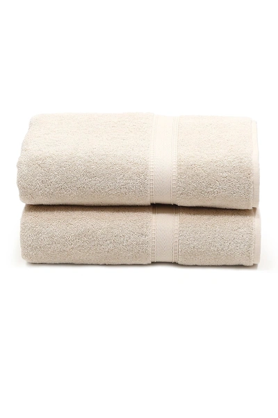 Linum Home Sinemis Terry Bath Towels In Beige