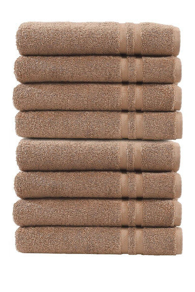 Linum Home Denzi Hand Towels In Latte