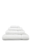 Linum Home White Herringbone 4-piece Towel Set In White