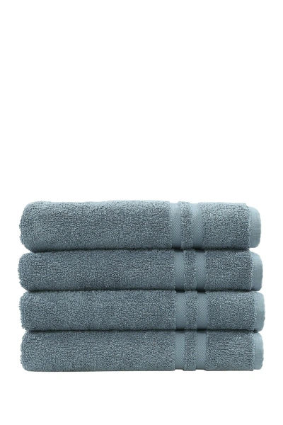 Linum Home Denzi Hand Towels In Denzi Blue