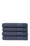 Linum Home Denzi Bath Towels In Twilight Blue