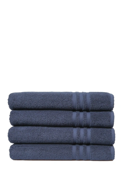Linum Home Denzi Bath Towels In Twilight Blue