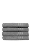 Linum Home Denzi Bath Towels In Dark Grey