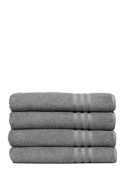 Linum Home Denzi Bath Towels In Dark Grey