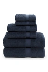 Linum Home Sinemis Terry 6-piece Towel Set In Navy