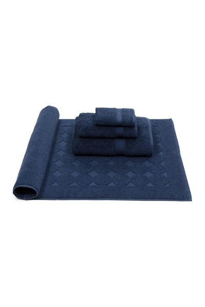 Linum Home Sinemis Terry 4-piece Towel Set In Navy