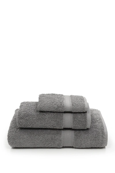 Linum Home Sinemis Terry 3-piece Towel Set In Dark Grey