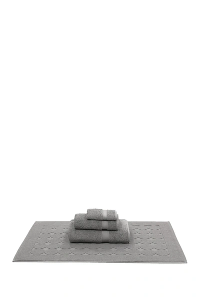 Linum Home Sinemis Terry 4-piece Towel Set In Dark Grey