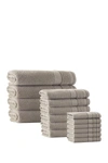 ENCHANTE HOME MONROE TURKISH COTTON 16-PIECE TOWEL SET,810006711073