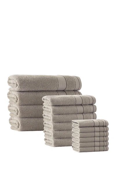 Enchante Home Monroe Turkish Cotton 16-piece Towel Set In Beige