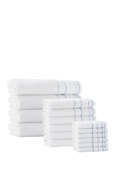 Enchante Home Monroe Turkish Cotton 16-piece Towel Set In White
