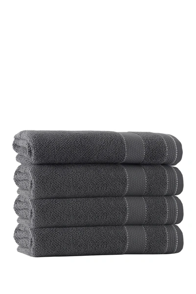 Enchante Home Monroe Turkish Cotton Bath Towel In Anthracite