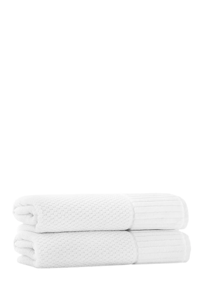Enchante Home Timaru Turkish Cotton Bath Towel In White